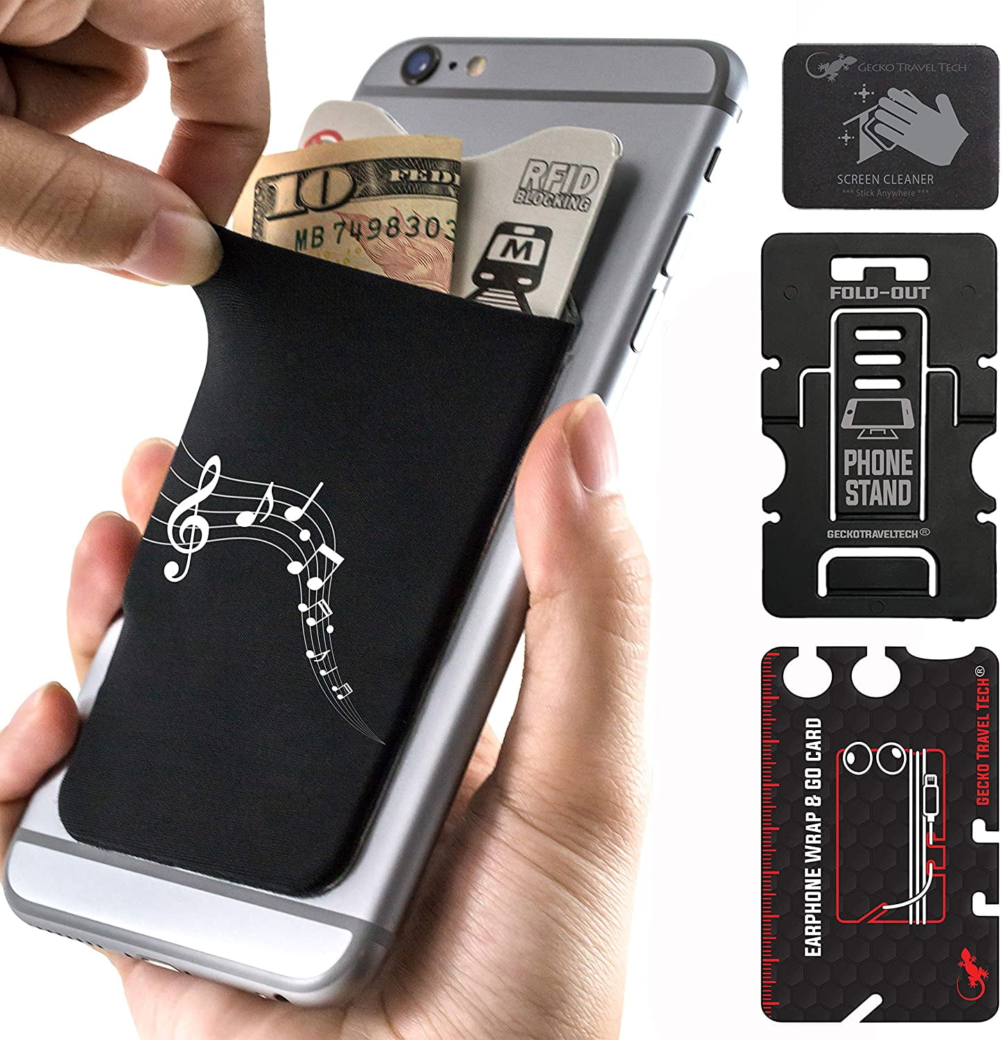 wallet cell phone stand