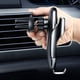 thumbnail image 5 of Cargador inalámbrico a bordo, soporte telefónico a bordo, soporte de cargador 2 en 1, pinzas automáticas, soporte de ventilación negro para teléfonos móviles con función de carga inalámbrica, 5 of 5