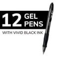 thumbnail image 6 of BIC Gelocity Original Black Gel Pens, Medium Point (0.7mm), 12-Count Pack, 6 of 9