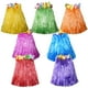 thumbnail image 1 of 10 faldas hawaianas de hierba con flores Luau para adultos, falda Hula de 23 pulgadas de largo, disfraces de fiesta de Navidad hawaiana, 1 of 5