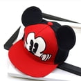 thumbnail image 1 of Sombrero de Mickey Mouse de Disney para niño y niña, gorra de red de béisbol con orejas bonitas, sombrero de viaje para montar en montaña, regalo Fivean unisex, 1 of 2