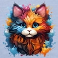 thumbnail image 3 of CafePress - Cute Cat Watercolor T Shirt - Cute Toddler T-Shirt, 100% Cotton, 3 of 4
