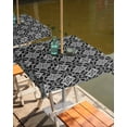 thumbnail image 2 of Moroccan Classical Rhombus Pattern Square Tablecloth with Zipper,Waterproof Table Cloth with Umbrella Hole Patio Tablecloths for Outdoor Tables,Kaleidoscope Abstract Art Spillproof Table Cover, 2 of 6