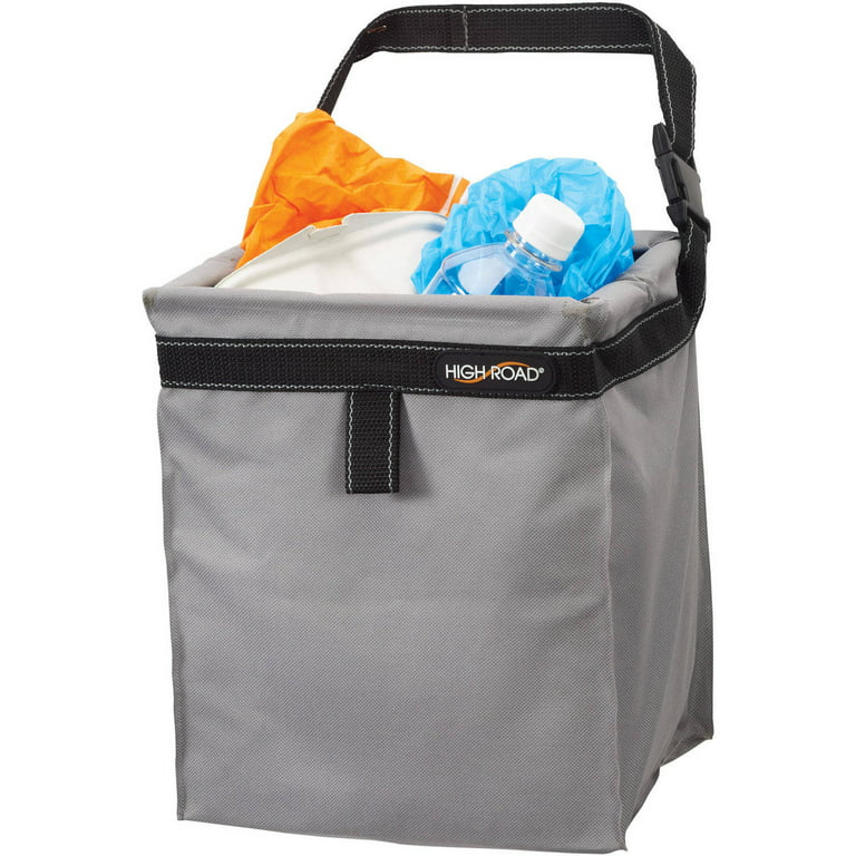 High Road TrashStash Hanging Car Garbage Bag with Push-Close Lid and  Waterproof Bin for Car, SUV and Truck Seat Backs - Holds 3 Gallons of Car  Trash