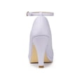 thumbnail image 3 of Unique Bargains Women's Round Toe Stiletto Heel Ankle Strap Pumps Light Purple 9.5, 3 of 8