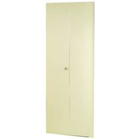 Dunbarton The Flush Metal Bi Fold Door Ivory 2 Panel 24x80 In
