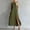 *Army Green, variant on U Women's Summer Sleeveless Round Neck Button Down Split Midi Dress, Loose Fit Casual Dress with Pockets Pink,Women's Plus L