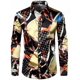 thumbnail image 1 of Camisas hawaianas con cadena dorada, camisas con estampado de mariposas en 3D, camisas de moda para hombres, blusas playeras de manga larga, camisas de solapa de lujo, ropa para hombres, 1 of 6