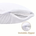 thumbnail image 3 of 4 Pack Ultra Soft Waterproof Pillow Protectors with Zipper, Machine Washable Water Resistant Toddler Pillow Cases, Toddler Size, 13" x 18", White, 3 of 11