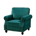 Uspridefurniture Feingold 37.8'' Wide Tufted Armchair,Green Velvet