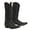 Black, variant on TuffRider Women Cowtown Mid Height Embroidered Leather Snip Toe Western Boots
