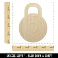 thumbnail image 2 of Combination Lock Doodle Wood Shape Unfinished Piece Cutout Craft DIY Projects - 4.70 Inch Size - 1/4 Inch Thick, 2 of 7