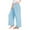 Sky Blue, variant on Ruyang Big Girls' Wide Leg Pants Flowy Long Trousers Paper Bag Casual Smocked High Waist Loose Trousers with Pockets