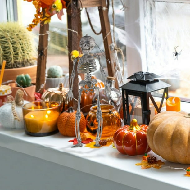 Esqueletos de Halloween con efecto luminoso, Decoraciones para casas embrujadas
