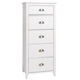 thumbnail image 1 of Wright Home Commode Lingerie en Bois Massif 5 Tiroirs Finition Blanche, 1 of 7