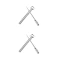 thumbnail image 1 of Wosthever Palillo de dientes, palillo de de viaje de Metal, tenedor de fruta portátil, accesorio de limpieza de con soporte 2piezas Wosthever CBP000097, 1 of 6