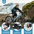 thumbnail image 3 of 24-Inch Mountain Bike with Front Suspension, Shimano 6-Speed - Blue, 3 of 6