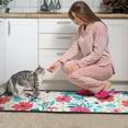 thumbnail image 3 of Pioneer Flower Floral Print Pattern Kitchen Rugs Sets Of 2,Anti Fatigue Kitchen Mat Rugs Non Slip Washable,Decorative Kitchen Floor Mats for Kitchen,Sink,Laundry,17"X30"+17"X47", 3 of 7