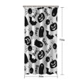 thumbnail image 5 of Halloween Black Ghosts Bats and Pumpkins Shower Curtain 36"x72" ,Bathroom Decorative Shower Curtains Set with 12 Hooks,Modern Waterproof Washable Shower Curtain, 5 of 6