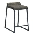thumbnail image 5 of Vendara Top Grain Leather Bar or Counter Stool Burboun Brown Counter Height,Bar Height,Counter height, 5 of 5