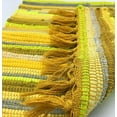 thumbnail image 4 of Nvzi Rag Rug, Machine Washable Cotton Reversible Rag Rug Hand Woven Multi Color Striped Area Rug Floor Rugs for Bedroom, Living Room, Kitchen and Laundry Room (20" x 31", Yellow), 4 of 4