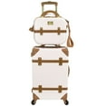 Chariot Gatsby 2Piece Hardside CarryOn Spinner Luggage Set Ivory