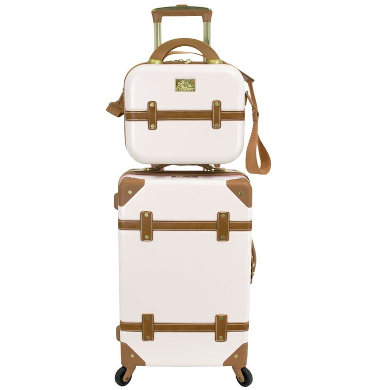 white louis vuitton luggage set