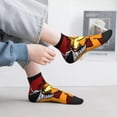 thumbnail image 2 of Zufioo Garfield Print 30cm Adult Socks, Contrast Color Straight Socks Sports Socks - Moisture Wicking, High Elasticity, Unisex, 2 of 7