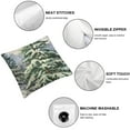 thumbnail image 4 of BANET Merry Christmas Watercolor Painting Lumbar Decorative Throw Pillow Cover Cushion Case for Bed Sofa Holiday Outdoor 20x20in, 4 of 5