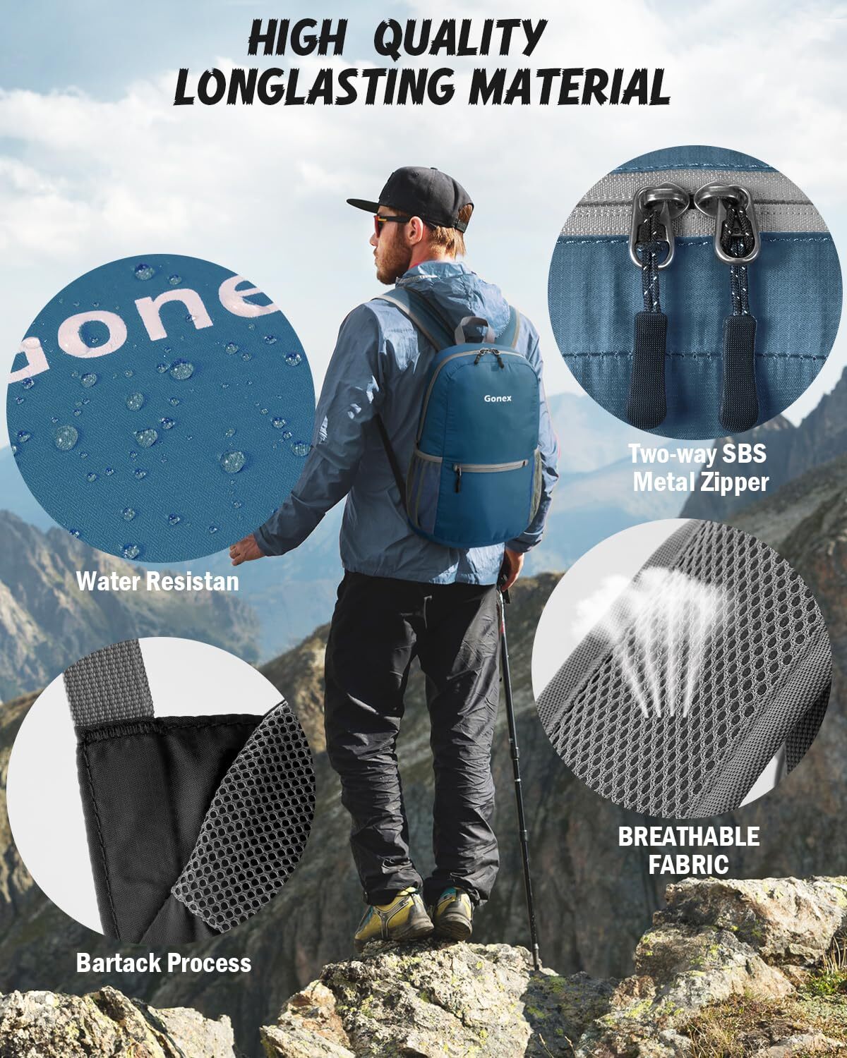 Gonex 20L Ultra Lightweight Packable Backpack photo 4