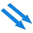 thumbnail image 1 of Unique Bargains Directional Arrow Sticker Self Adhesive Floor Decal Wall Sign Blue 40 Pack, 1 of 6