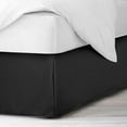 thumbnail image 2 of Pleated Bed Skirt, Ruffled Pleated Size Bed Skirt - 100% Microfiber Fabric, Pleated Bed Skirt Twin XL Size College Pleated Bed Skirt 14" Drop - Black Solid., 2 of 4