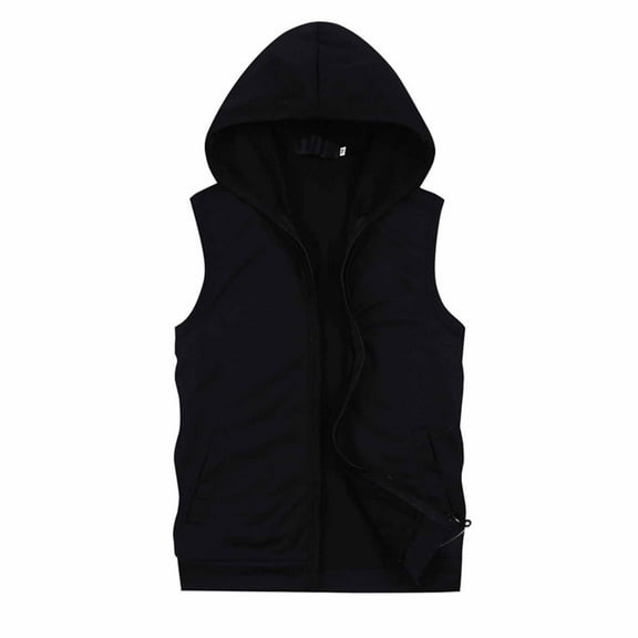 Daolelai Men's Hooded Vest Top