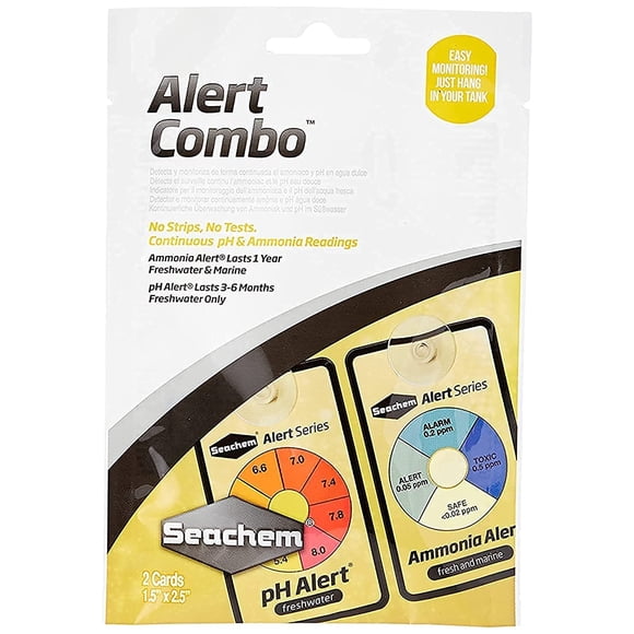 Paquete combinado de alertas Seachem con 2 monitores para acuarios