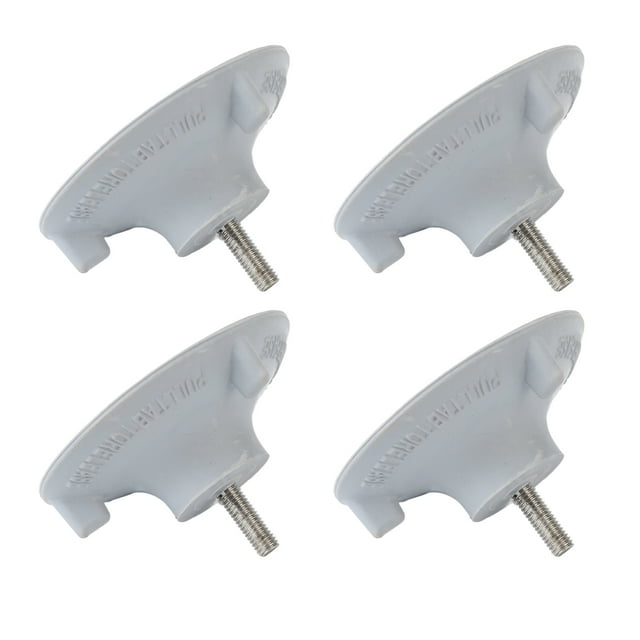 Pieds de Remplacement pour Chaise de Douche, Pieds de Douche Épais et Résistants 4 Pcs pour Sol Inégal