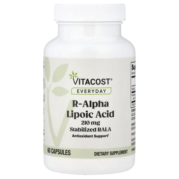 Vitacost R-Alpha Lipoic Acid, 210 mg, 60 Capsules
