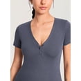 thumbnail image 3 of Maternity Shirts Short Sleeve Nursing & Pregancy Tops Summer Casual T-shirts Cotton Ribbed, 3 of 5