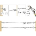 thumbnail image 2 of Kit para colgar cuerda de acero inoxidable, cable de acero de 30 m, kit para enrejado de plantas trepadoras, pasamanos de escalera con cable de acero, 2 of 5