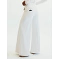thumbnail image 4 of Mrs Momma Bear Wide Leg Button-up Athleisure White, Enza Marie Pant (Women's), 4 of 5