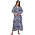 thumbnail image 1 of Moomaya Kimono Kaftan de Maternité en Coton pour Femmes Longue Robe Maxi Vêtements, 1 of 5