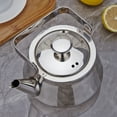 thumbnail image 3 of SANQIAHOME 1.3 Quart stainless steel teapot with Infuser A modern, minimalist style, 3 of 9