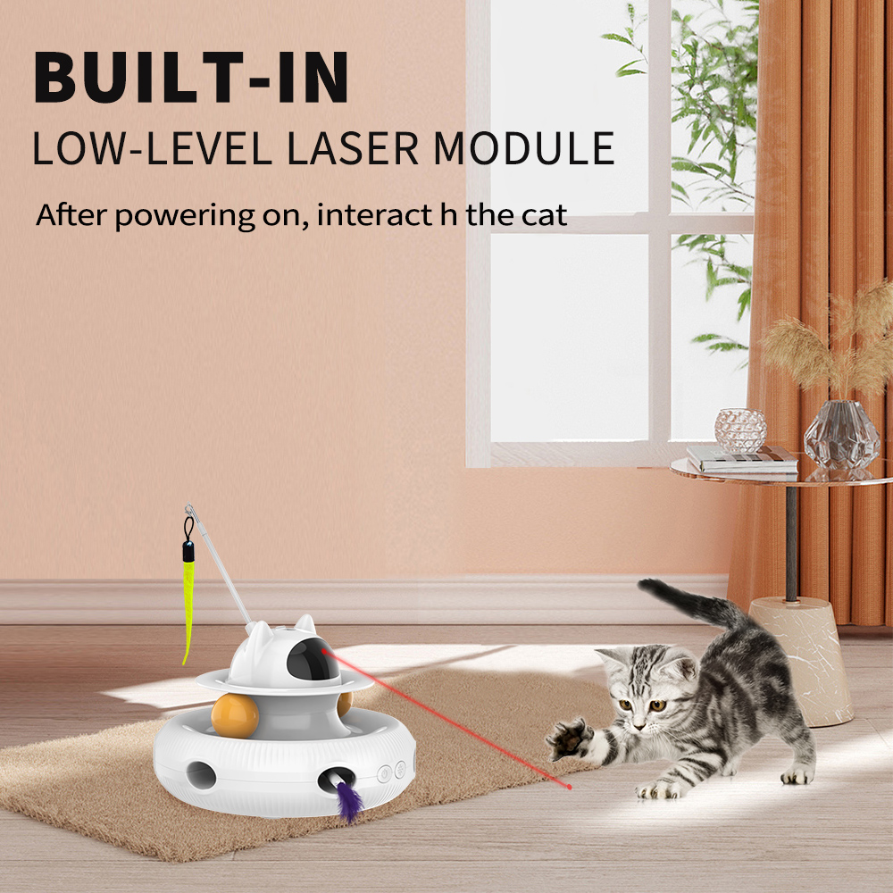 Cornmi Extendable Laser Feather USB Rechargeable Cat Teaser photo 7