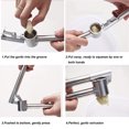 thumbnail image 2 of Éminceur d'Ail en Acier Inoxydable, Poignée Ergonomique Presse-Ail, Usage Intensif, Qualité Commerciale, Ne Rouille Jamais Ni Ne Casse, Parfait pour Chefs Professionnels et Cuisines Domestiques, 2 of 8