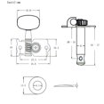 thumbnail image 3 of 6x Tuning Keys Sturdy Tuning Machines for Guitar Locking Tuner Key Electric Folk Guitars Parts, 3 of 9