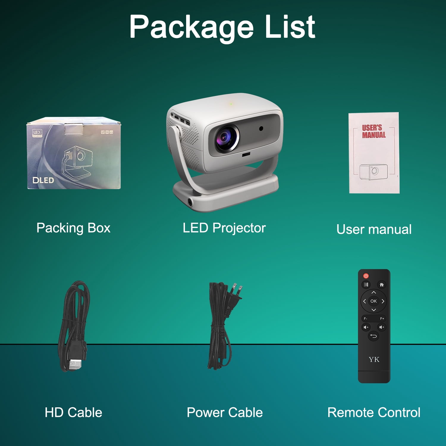 Smart Projector with WiFi 2.4G/5G & Bluetooth 5.1,Native 1080P,Portable Projector for Bedroom,Indoor & Outdoor Use,Auto Focus,220 ANSI