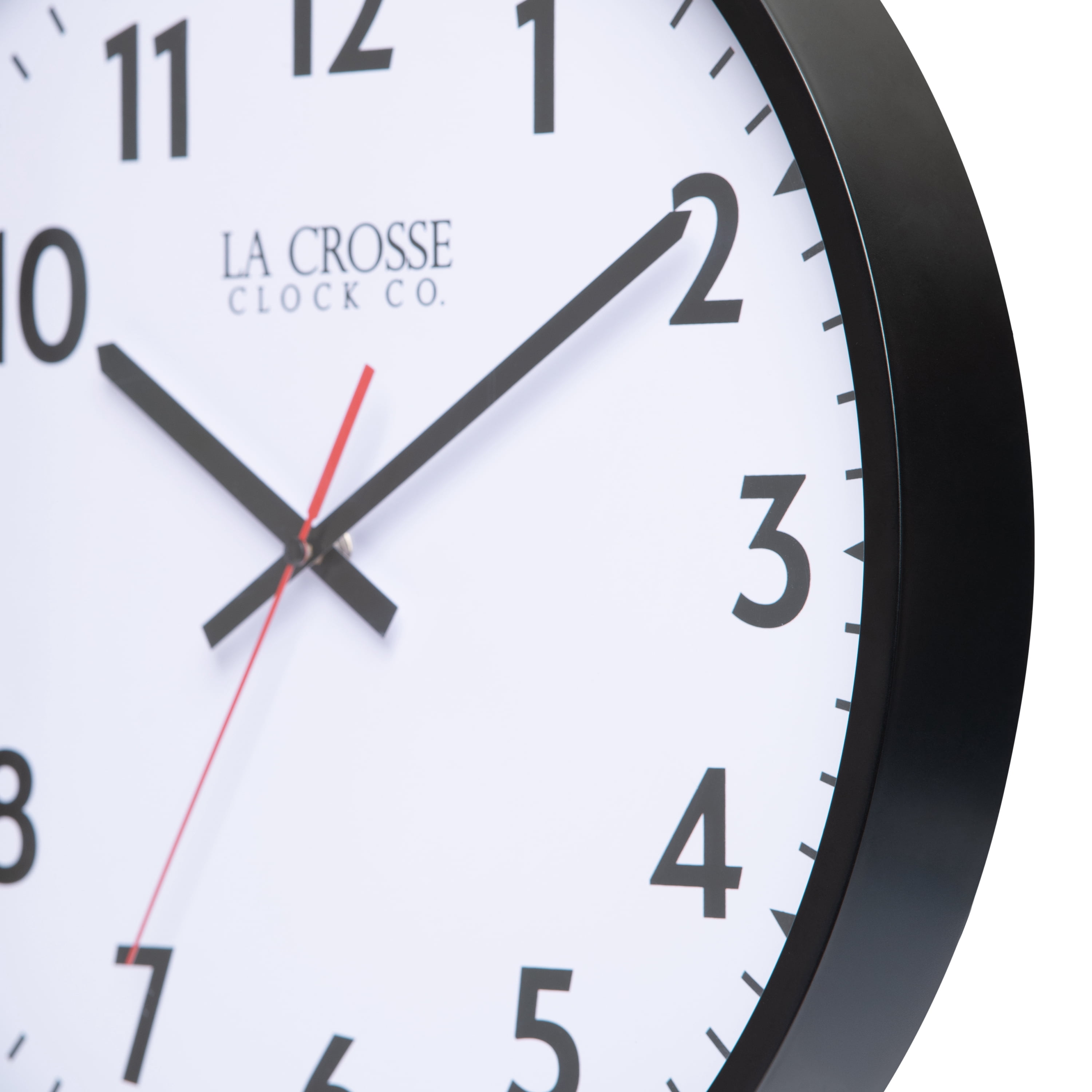 La Crosse Clock 16 Inch Commercial Silent Quartz Analog Wall Clock, 404-3841-INT