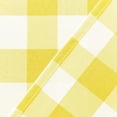 thumbnail image 4 of 3 Piece Semi Sheer Kitchen Curtains - Light Filtering Buffalo Plaid Tier and Valance Window Curtains Set, Yellow and White, 4 of 6
