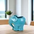 thumbnail image 6 of Worgeous Ceramic Flower Pot Ceramic Small Pot For Plants Creative Cartoon Elephant Succulent Pot Blue Plant Pot Animal Vase Elephant Plant Container, 6 of 8