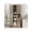 With 1 grid, new gray, variant on 70in Tall Freestanding Kitchen Pantry Cabinet with 4 Doors & Adjustable Shelves, Large Utility Hutch Cupboard Storage for Dining Bathroom Living Room, New Gray