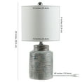 thumbnail image 4 of SAFAVIEH Boris 19 in. Stripe Textured Glass Table Lamp, Blue, 4 of 5